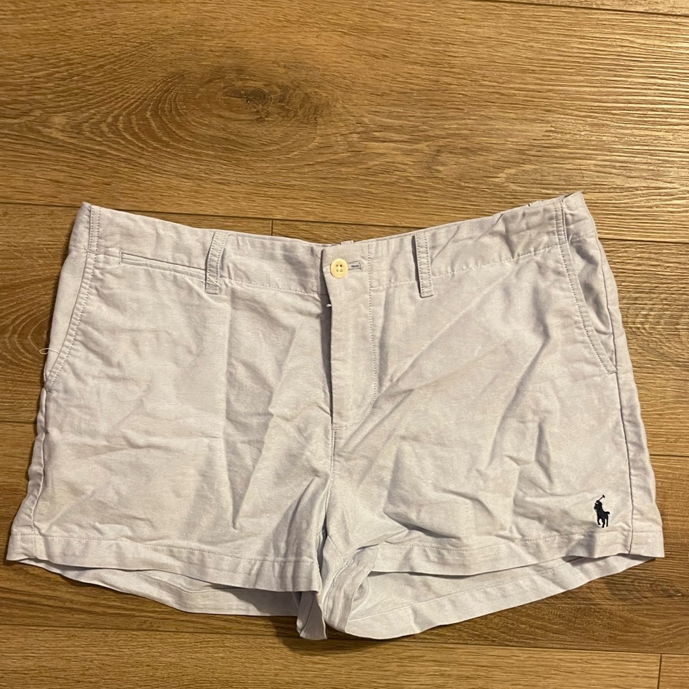 Ralph Lauren Women's Shorts Back Flap Pockets 100% Cotton Size 8 Blue